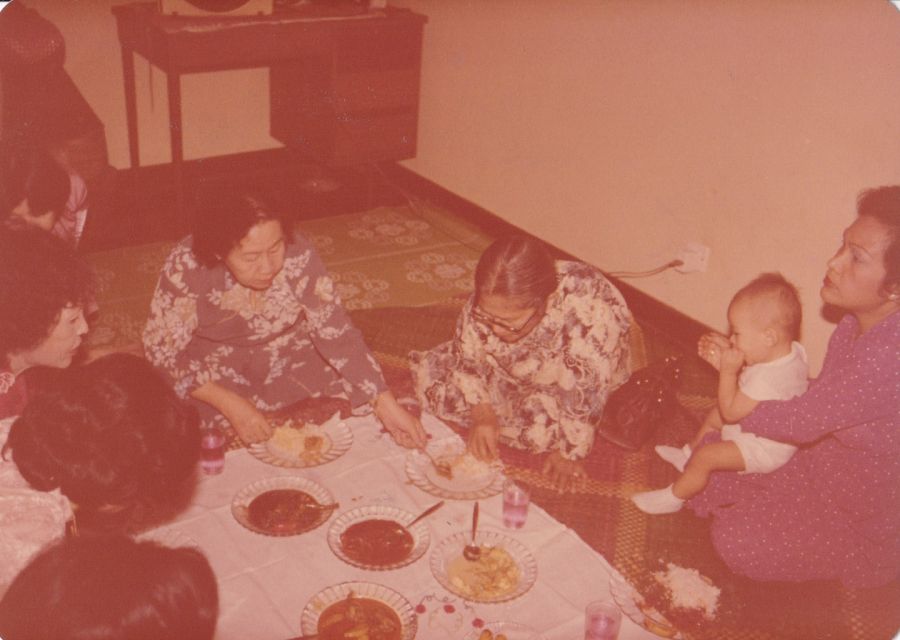 A family meal, 1982 — as it reached us