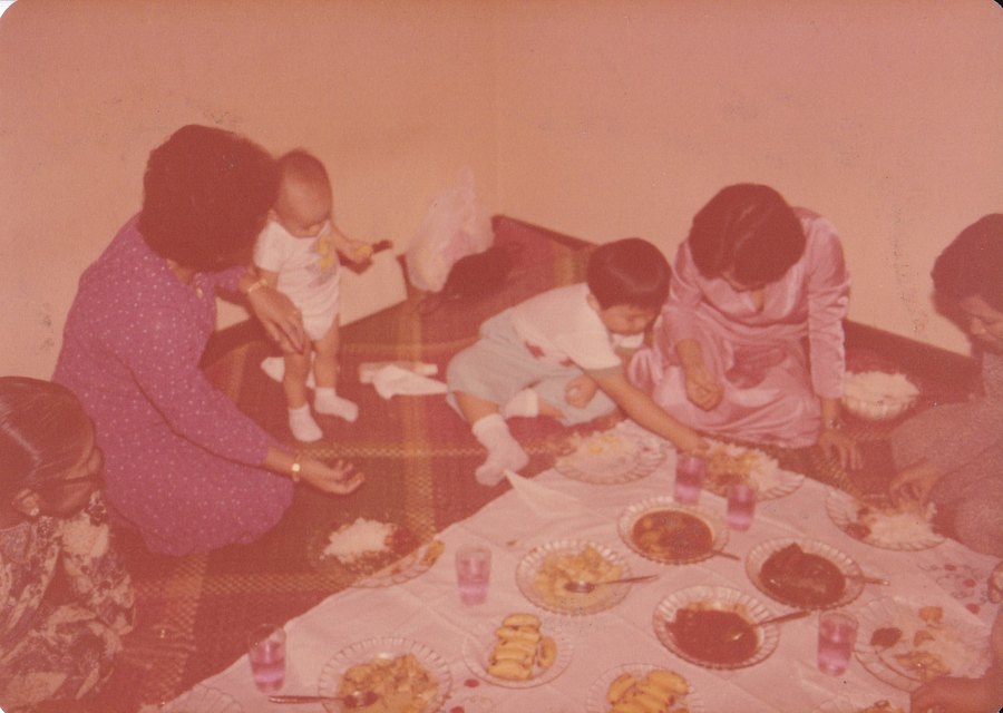 A family meal, 1982 — as it reached us